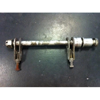 1982-83 Kawasaki KZ550H GPZ Rear Axle with Tensioners 41068-1086 33040-1020 92027-1263