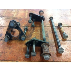 1982-83 Kawasaki KZ550H GPZ Engine Mounting Bolt and Bracket Set 32029-1048 32029-1183 32029-1184