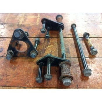 1982-83 Kawasaki KZ550H GPZ Engine Mounting Bolt and Bracket Set 32029-1048 32029-1183 32029-1184