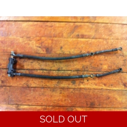 1984-85 Kawasaki GPZ900R ZX900R Front Lower Brake Lines Hoses & Proportioning Valve
