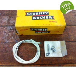 Sturmey Archer HSJ.103 Twist Grip Cable and Housing White 60