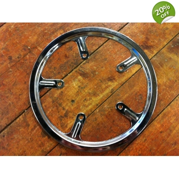 Chrome 118mm BCD 220mm OD Chainring Guard - NOS