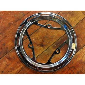 Nervar 116mm BCD 225mm OD Chrome Chainring Guard - NOS
