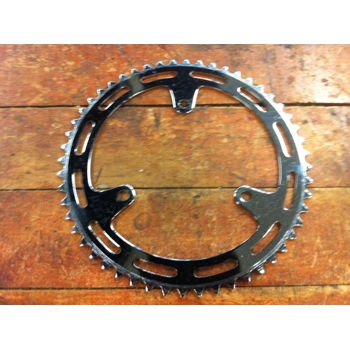 Chrome Steel 116mm BCD 3 Bolt Chainring 49T or 52T - NOS