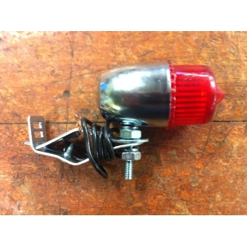 Chrome Bicycle Tail Light for Dyno Generator - NOS