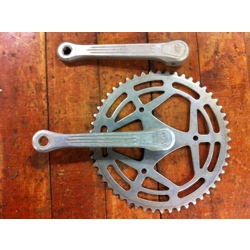 SR Grand Silver Single Cottered Crankset 165mm 52 Tooth - NOS