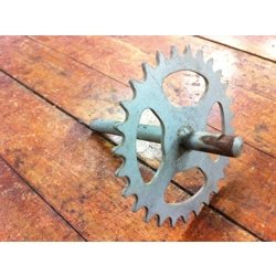 Cottered Crank Spindle and Sprocket for Vintage Children's Bicycle - NOS