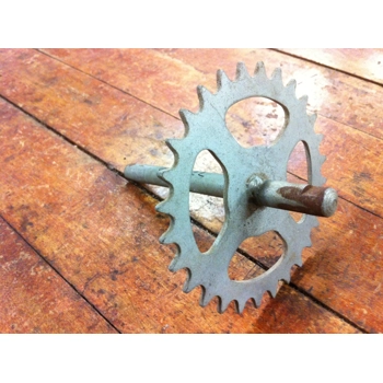 Cottered Crank Spindle and Sprocket for Vintage Children's Bicycle - NOS