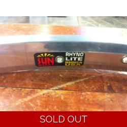 Sun Rhyno Lite 26in Rim Eyelets 32 Hole Silver - NOS