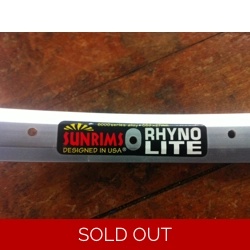 Sun Rhyno Lite 26in Rim 32 Hole Silver - NOS