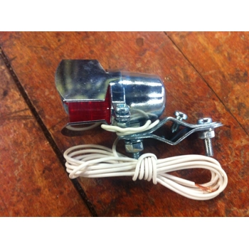 Velo Sport Chrome Tail Light with Deflectors for Dyno Generator - NOS