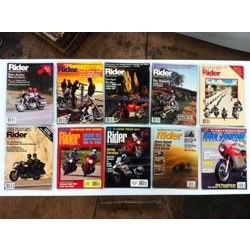 Rider Magazine '86-'01 Lot of 9 plus Bike Journal International March '93