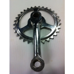 Right Crank and Chainring for Vintage Children's Bike 4 1/2in - NOS