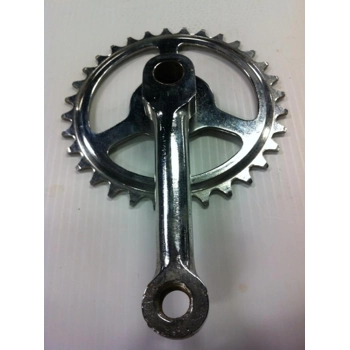 Right Crank and Chainring for Vintage Children's Bike 4 1/2in - NOS