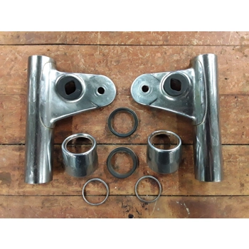1976-79 Kawasaki KZ750B Fork Ears Headlight Brackets 44064-025 44033-076 44034-076