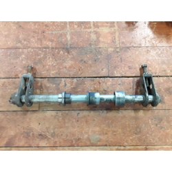 1985-86 Kawasaki ZX600A Ninja Rear Axle with Spacers and Tensioners 41068-1192