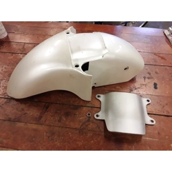 1985-87 Kawasaki ZX600A ZX1000A Ninja Front Fender Pearl White 35004-1170-R1