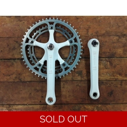 Gipiemme Crono Sprint White Laser Double Crankset 170mm 42/52 Tooth