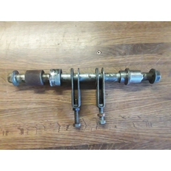 1979-83 Kawasaki KZ400H KZ440A KZ440D LTD Rear Axle with Tensioners and Spacers 41068-1024