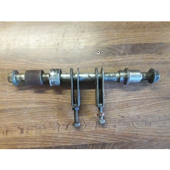1979-83 Kawasaki KZ400H KZ440A KZ440D LTD Rear Axle with Tensioners and Spacers 41068-1024