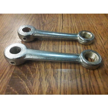 Chrome Steel Cottered Crank Arms 3 1/2in Pair - NOS