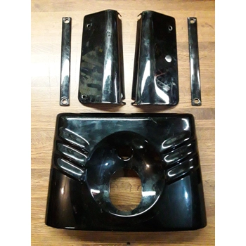 2010-17 Harley Davidson FLSTFB Softail Fatboy Lo Fork Cover Headlight Panel 67987-10BHP