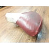 Messinger Red White Vinyl Saddle 1940s