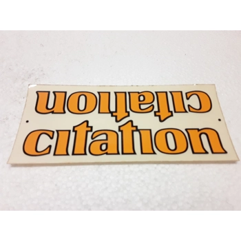 CCM Citation Double Decal - NOS