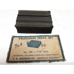 Behrens Antique Rubber Velocipede Pedal Car Tricycle Pedal #1