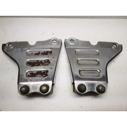 1982-83 Yamaha XS400 Maxim Top Chrome Engine Mounting Brackets 12R-21315-00-93 12R-21316-00-93