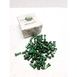 DT Swiss Aluminum Spoke Nipples 12mm x 2.0mm 71pc Green - NOS