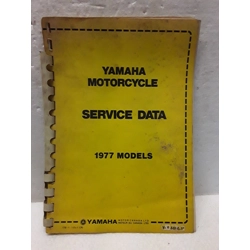 1977 Yamaha Motorcycle Service Data Booklet YCS-0090-18