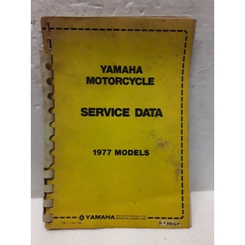 1977 Yamaha Motorcycle Service Data Booklet YCS-0090-18