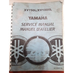 1984 Yamaha XV750L XV1000L Virago Service Manual English French 42Y-28197-70
