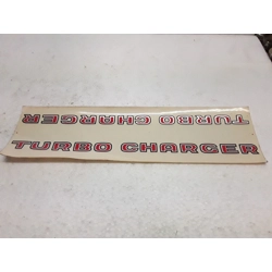 CCM Turbo Charger Double Decal - NOS