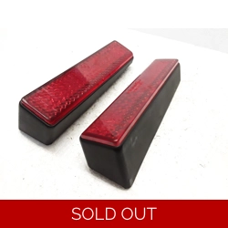 1985-95 BMW K75 K100 K100LT K100RS K100RT Rear Side Marker Reflectors - Pair 63142300073 63142300074