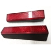 1985-95 BMW K75 K100 K100LT K100RS K100RT Rear Side Marker Reflectors - Pair 63142300073 63142300074
