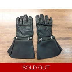Vintage Gauntlet Leather Motorcycle Gloves Size Med/Large