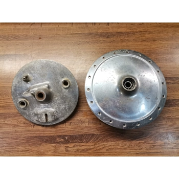 1962-69 Suzuki T10 T20 TC250 Front Hub and Drum Brake Plate 54110-11000 54210-11000
