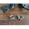 1975-78 Yamaha XS500 Passenger Foot Pegs and Brackets - Pair 447-27433-00 371-27442-01 371-27432-01
