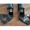 1975-78 Yamaha XS500 Passenger Foot Pegs and Brackets - Pair 447-27433-00 371-27442-01 371-27432-01