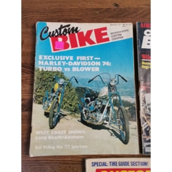 Custom Bike Magazine March 1977 plus March Oct 1981 and Feb Aug 1982
