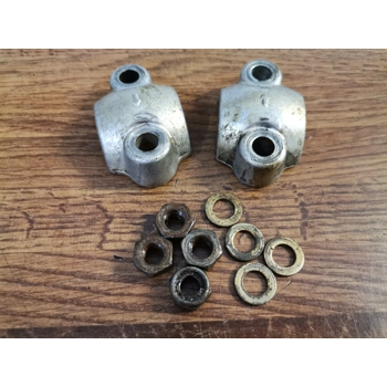 1969-81 Kawasaki H1 KH500 KZ650 KZ750 KZ900 KZ1000 Front Axle Clamps 44063-014