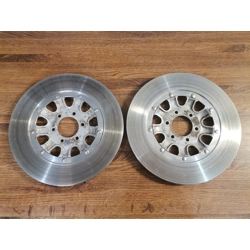 1974-77 Suzuki GS750 GT500 GT550 GT750 RE5 Front Rear Brake Rotors 295mm Grey 59210-37001