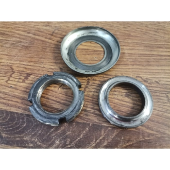 1976-09 Kawasaki BN EL EX KZ Steering Cone Cap Nut 46098-016 92090-007 92047-011