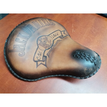 La Rosa Jack Daniel's Solo Leather Bobber Seat - NOS