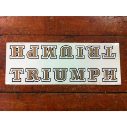 1980s Vintage Triumph Double Bicycle Frame Decal 155mm