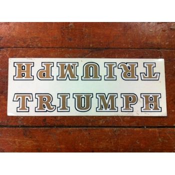 1980s Vintage Triumph Double Bicycle Frame Decal 155mm