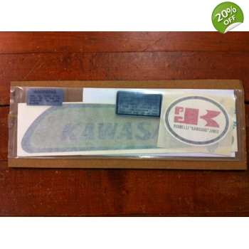 1971 Kawasaki MT1 Minitrail Fuel and Oil Tank Decal Set 56018-059 56013-025 56014-019