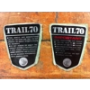 1971-73 Honda CT70 Trail 70 Side Badges Decals 87122-098-950 87123-098-950